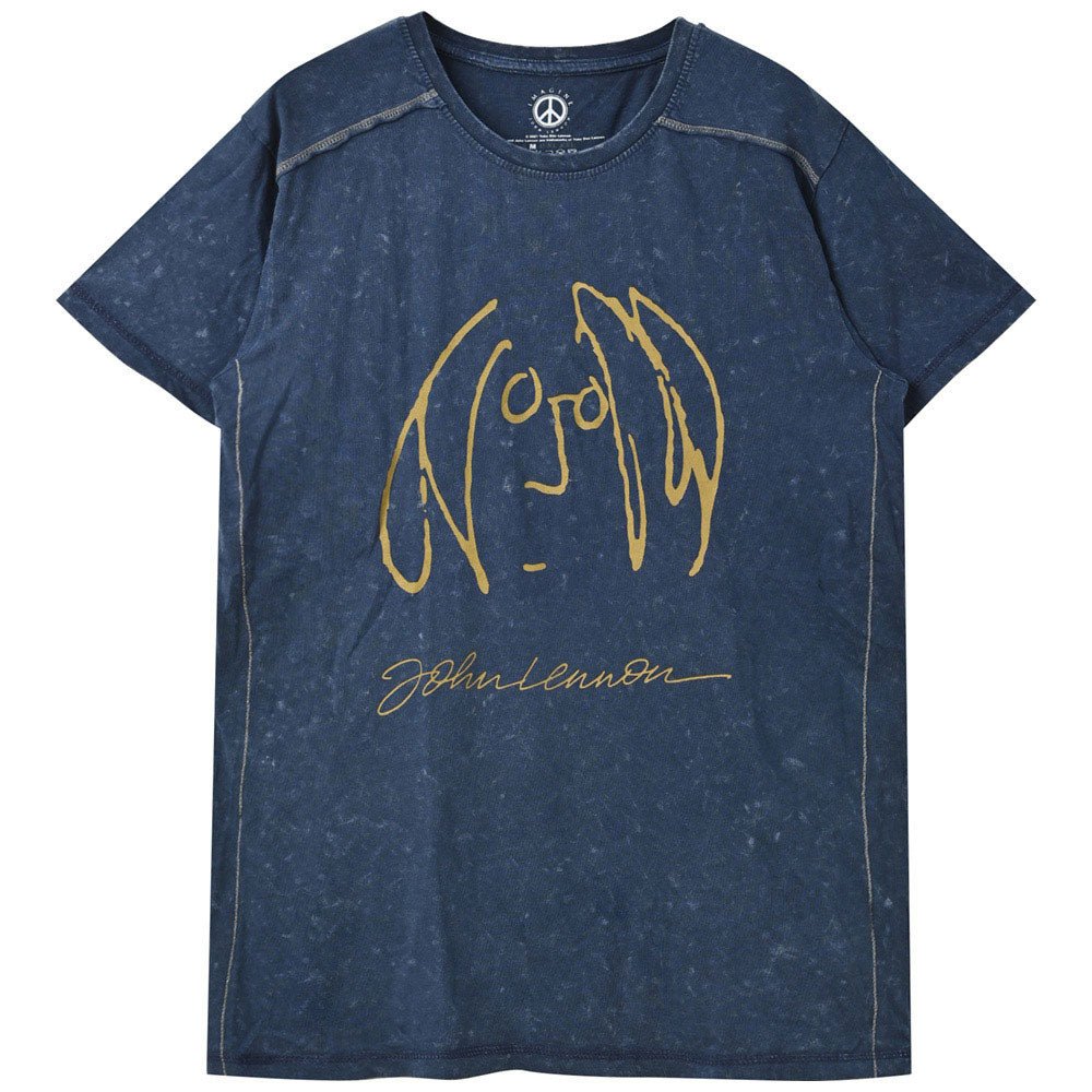 JOHN LENNON ジョンレノン (生誕 85年 ) - JOHN LENNON / Black Label(ブランド) / Snow Wash / Tシャツ / メンズ - PGS